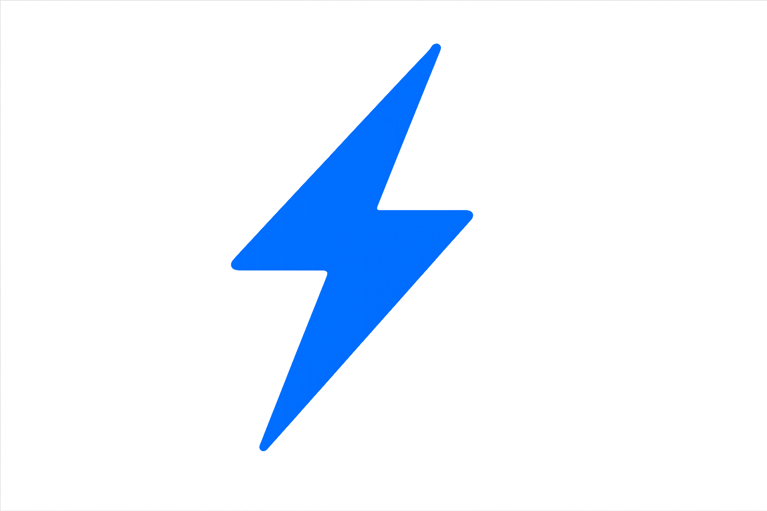 Create me a lighting icon in blue color png